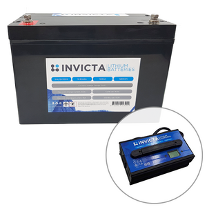 Invicta 12V 100Ah Lithium Battery with 4 Series Functionality