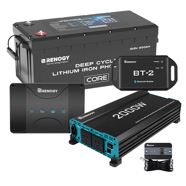 Renogy 200ah Lithium Battery Charger And Inverter Bundle Renogy My Generator