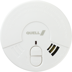 Camec 9V Smoke Alarm with Hush Button & Battery