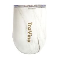 Travino Stemless Insulated Tumbler, Marble White