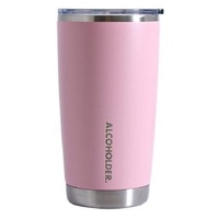 Alcoholder 5 O'clock Stainless Tumbler, Glitter Blush Pink