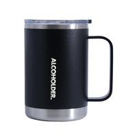 Alcoholder Tanked Mug With Handle Matt Black