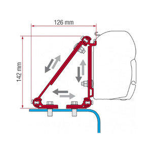 Fiamma Awn "MULTI" Install Bracket (1KIT). 98655-011