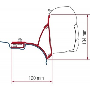 Fiamma VWT5/T6 Transporter Multivan UK (RHD). 98655-648