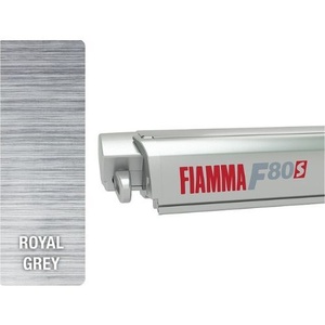 Fiamma F80s 370 Titanium Awning - Royal Grey Canopy. 07832D01R