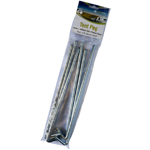 Supex Steel Tent Pegs, Pack of 10