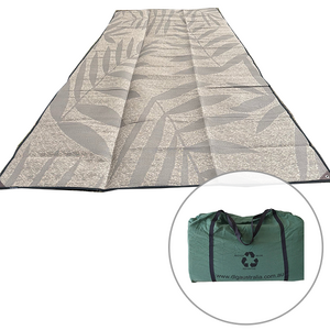 DLG Australia 240 x 600 cm Recycled Mat, Sand Slate/Mocha with Bag