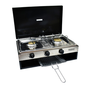 Lido Jnr 2 Burner + Grill C/W Flame Failure Valves + Lid. 2020068