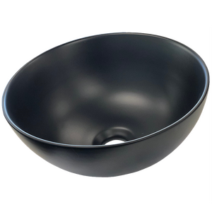 CERAMIC Bathroom Round Basin (320 x 320 x 145mm) - MATT BLACK