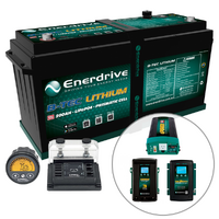 Enerdrive B-TEC 200Ah Lithium Battery, Charger, Inverter & Monitor Bundle