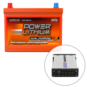 Power Lithium 12V 80Ah 1600CCA Dual Purpose Lithium Starting Battery, Optional Positive