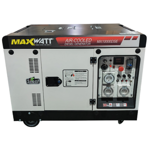 MaxWatt 10kVA Diesel Generator with Electric Start & 2 Wire Auto Start