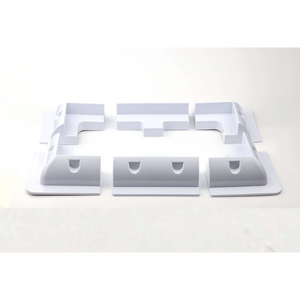 Solar 4 RVs White Solar Panel ABS Plastic Corner plus Mid Brackets