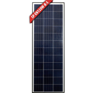 Enerdrive 120W Slim Fixed Solar Panel, Black