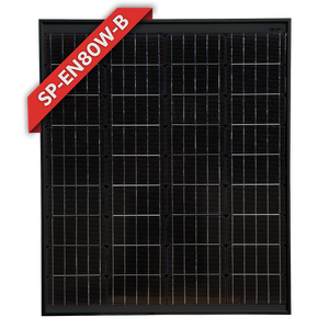 Enerdrive 80W Fixed Solar Panel, Black