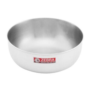 Zebra Stainless Steel Round Bowl