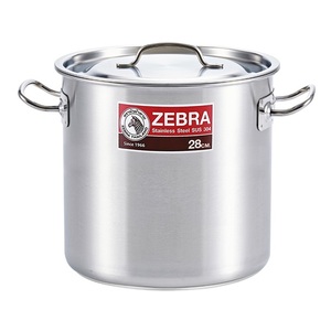 Zebra Stainless Steel Stock Pot, 17.2L