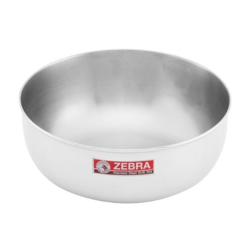 Zebra Stainless Steel Round Bowl, 800ml