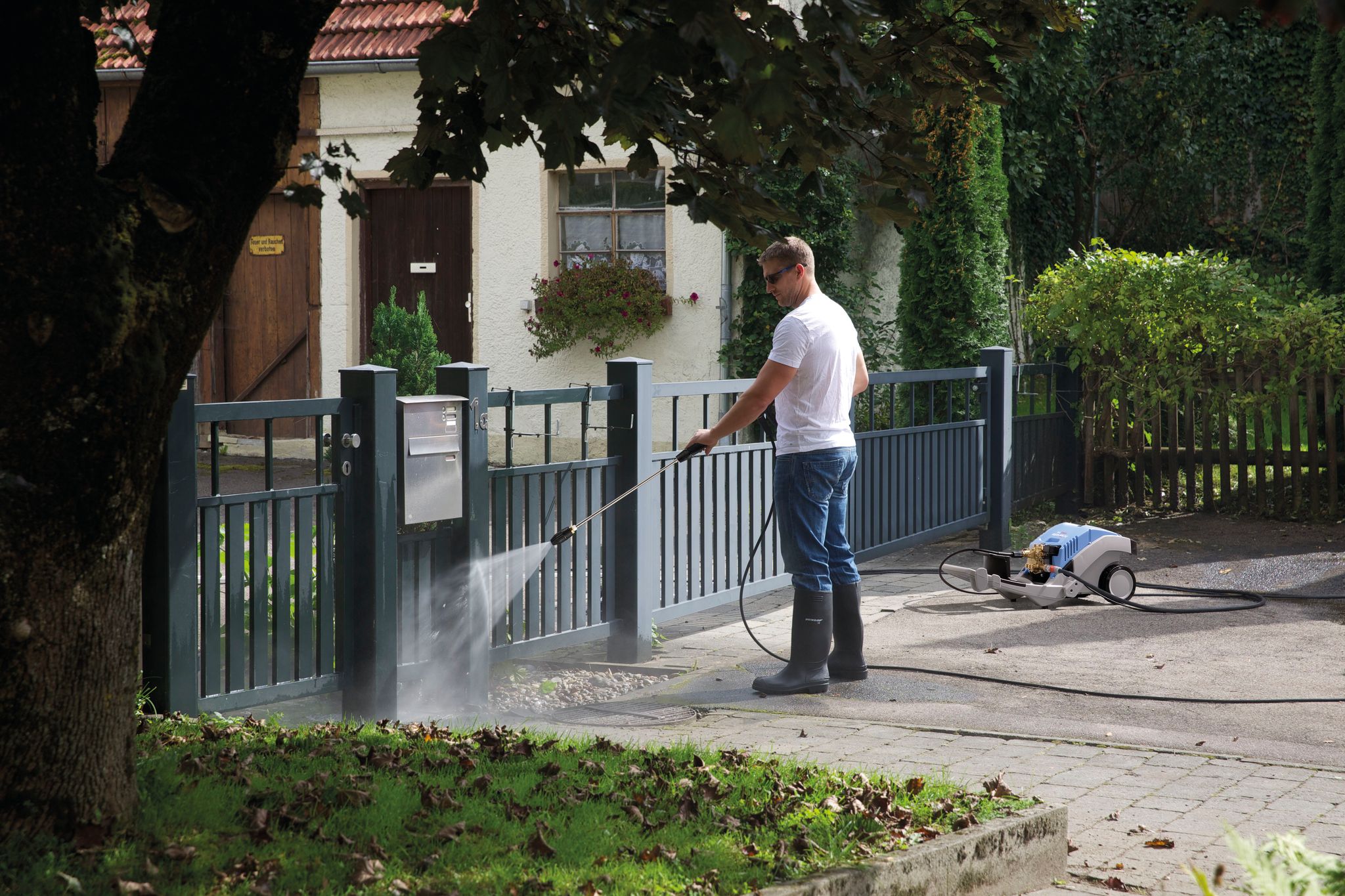 What To Spray on Concrete Before Pressure Washing